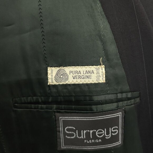 Vintage Versace V2 43L Double Breasted Striped Sport Coat - Picture 13 of 13